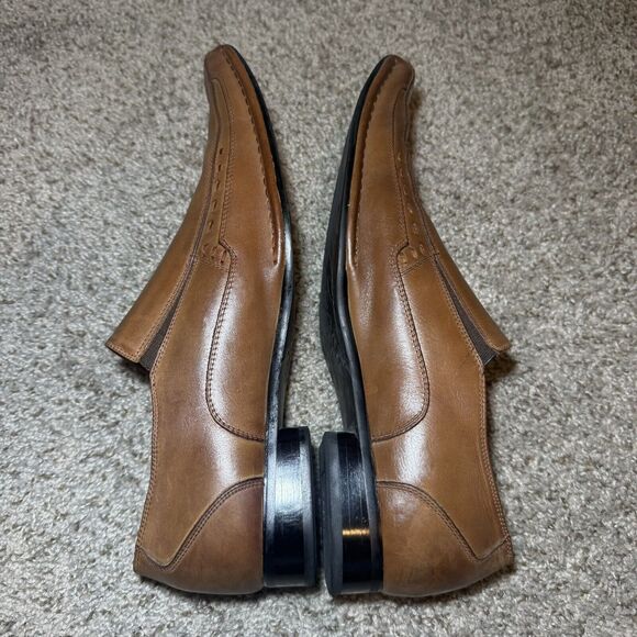 Stacy Adams Brown Dress Shoes Size 10.5 M Slip On - Picture 5 of 9